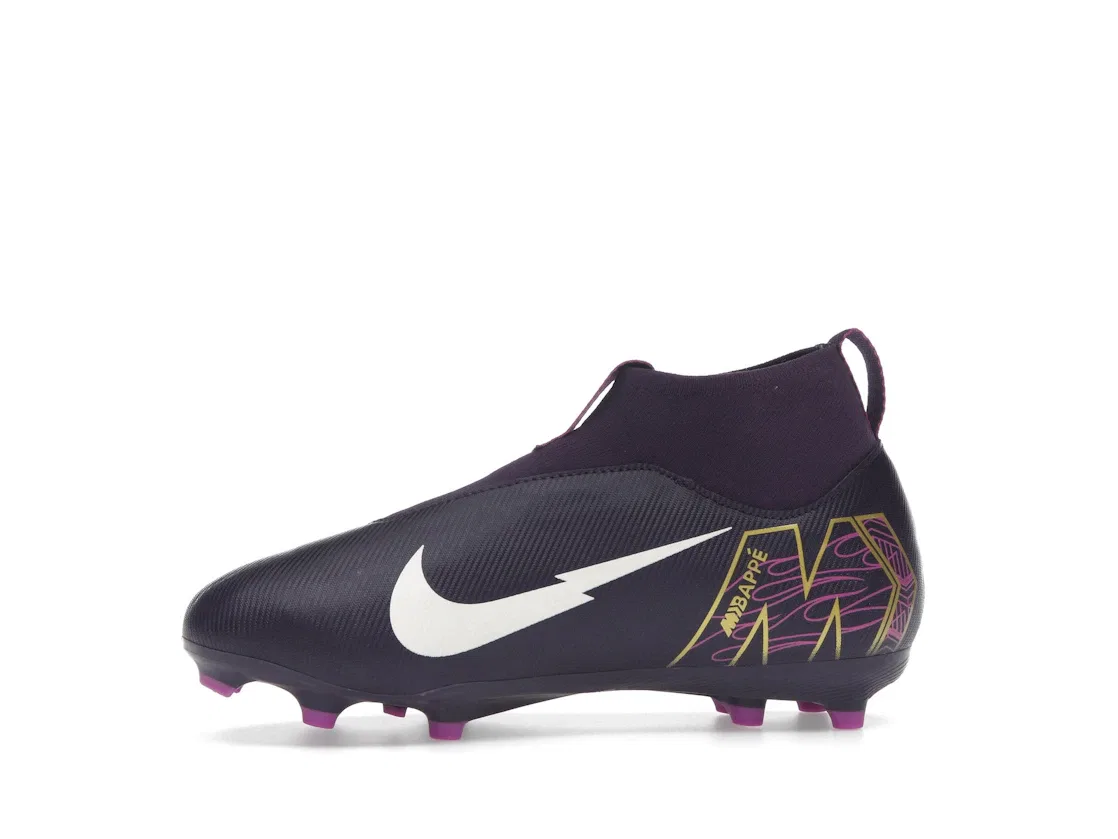 Детские бутсы Kylian Mbappé Nike, Grand Purple/Pale Ivory — фото 3