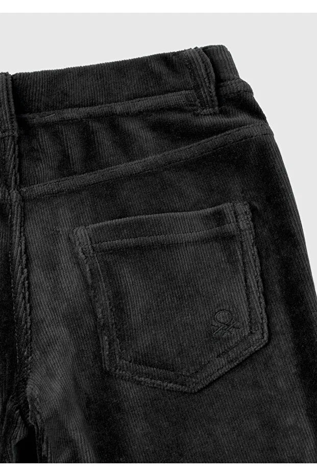 Детские джеггинсы для девочек текстурированные United Colors Of Benetton, Black — фото 3