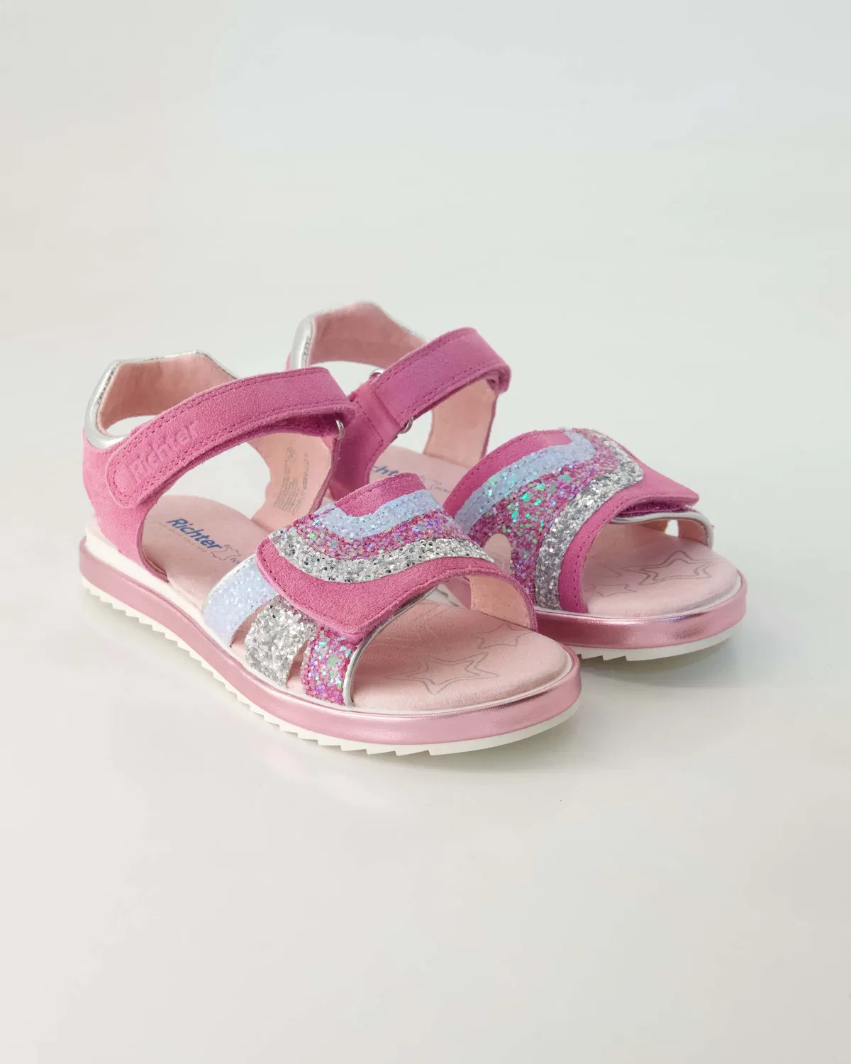 Сандалии с бабочкой, Richter Shoes, лиловый