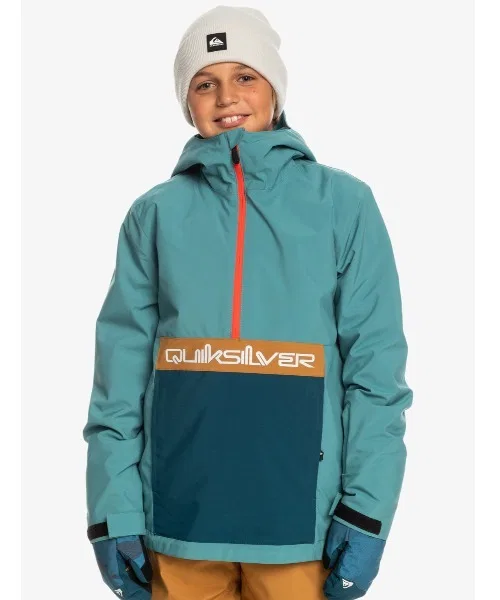 Детская горнолыжная куртка-анорак с принтом STEEZE YOUTH JK Quiksilver, Green