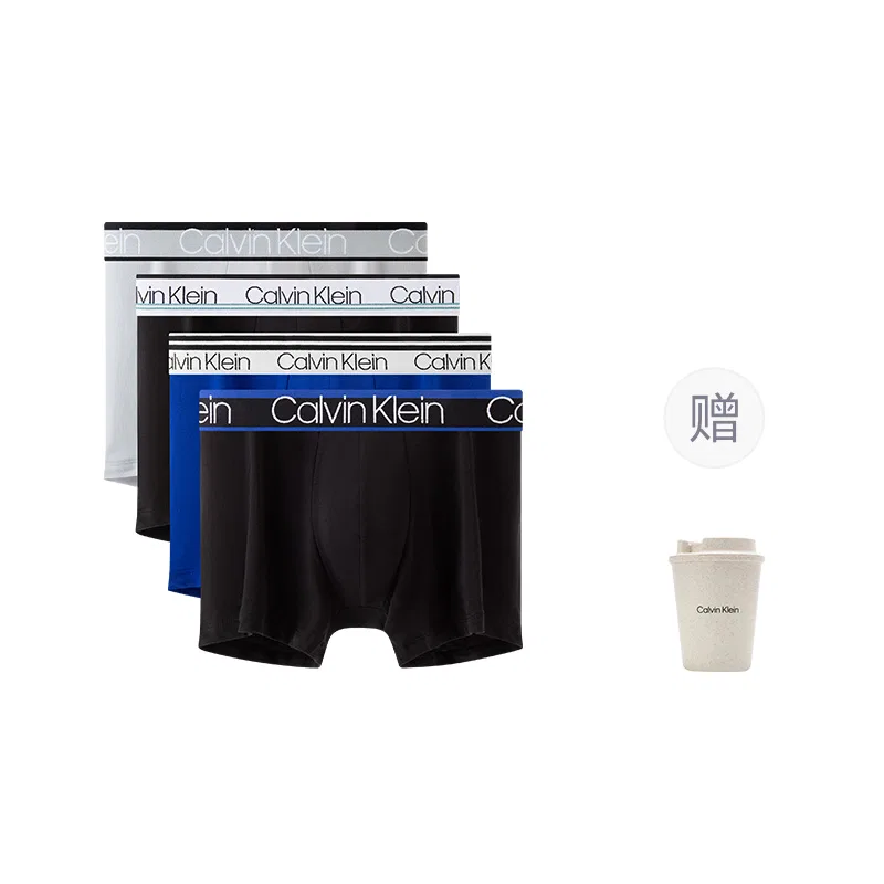 Мужские боксеры 4 шт, Calvin Klein, Space Black/Royal Blue/Coconut Gray — фото 4