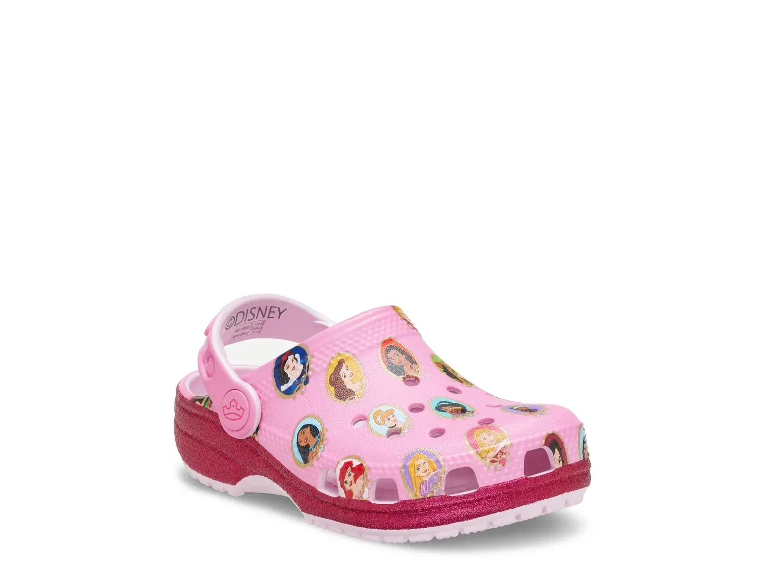 Клоги Disney Princess Classic, детские, Crocs, розовый