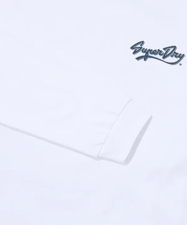 Футболка с длинным рукавом Racer Superdry, белый — фото 4