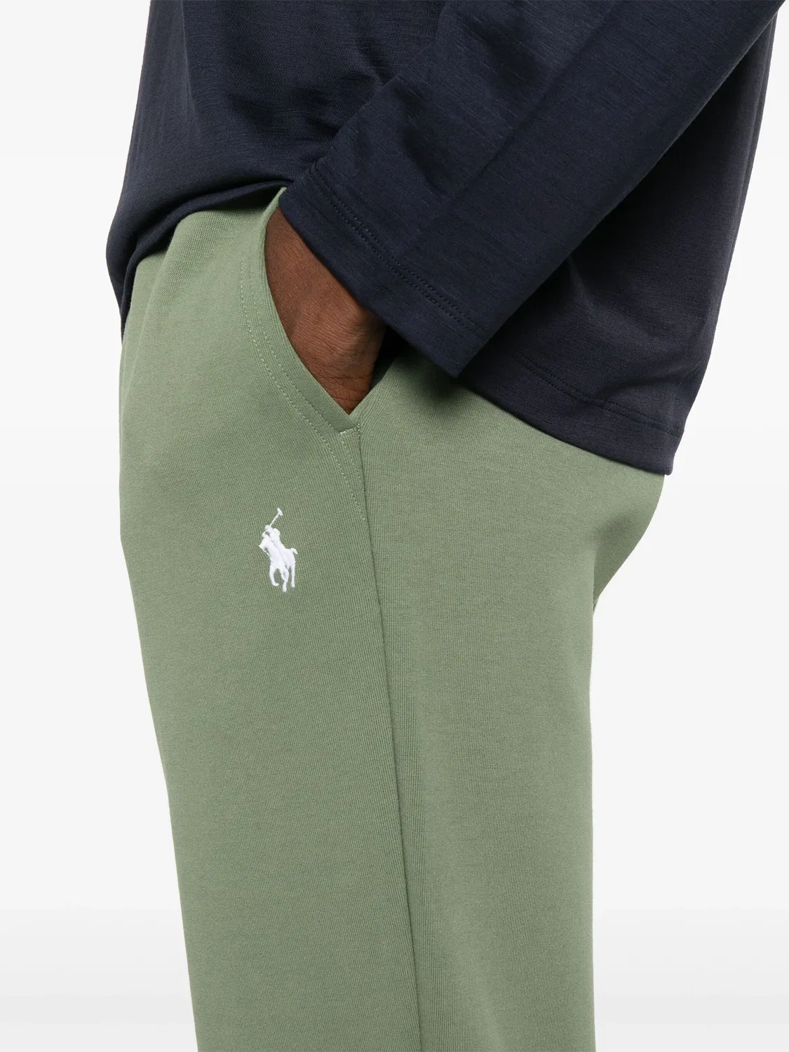Брюки-трекеры с вышивкой пони Polo Ralph Lauren, зеленый — фото 3