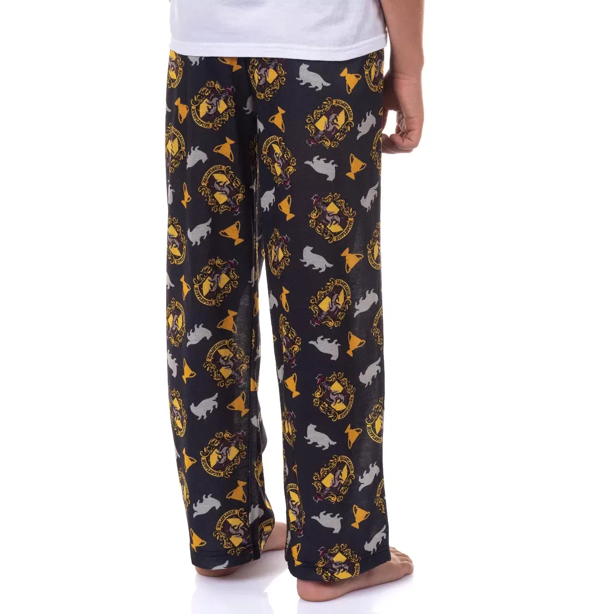 Детские пижамные штаны для мальчиков с принтом House Crest Icons INTIMO, Hufflepuff — фото 4