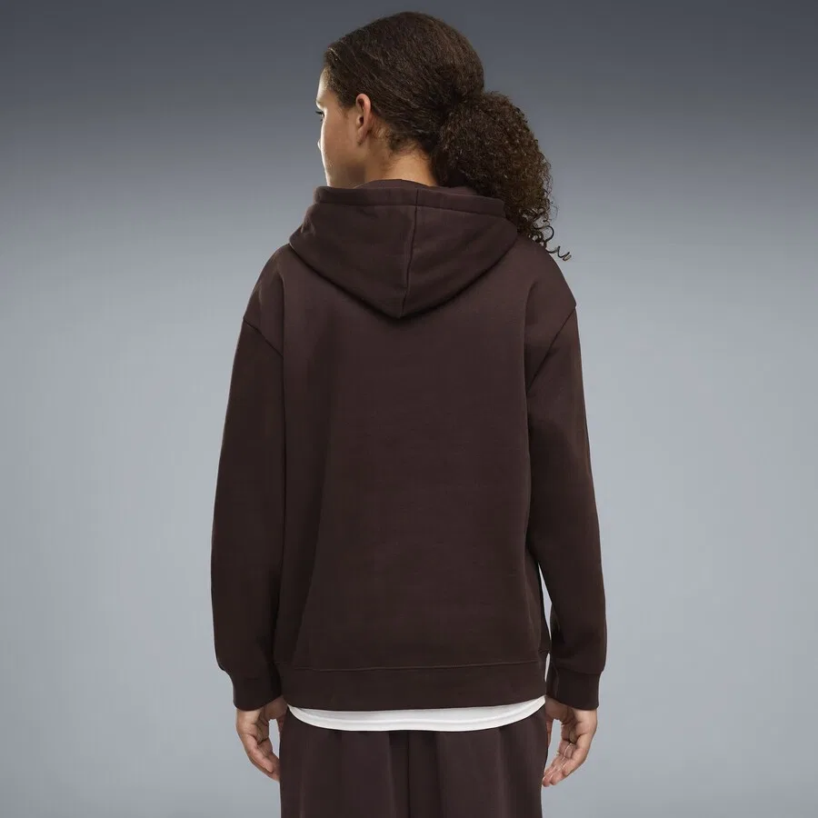 Толстовка PUMA 'Essentials' шоколадного цвета — фото 4