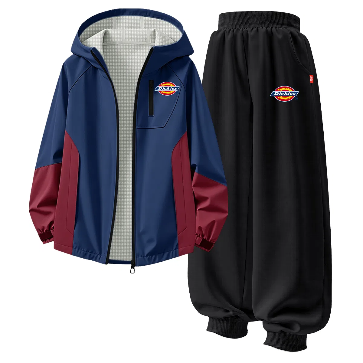 Детский спортивный костюм с капюшоном Dickies, Silicone Standard K Night Navigation Blue+Standard K Thick Black