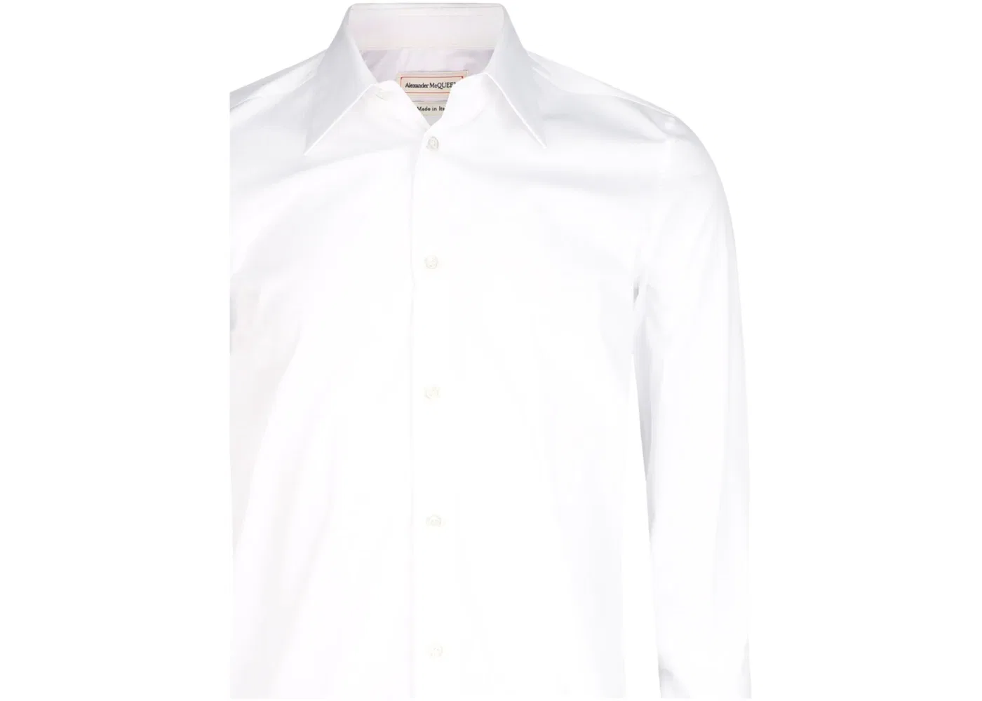 Мужская классическая рубашка с длинным рукавом Alexander McQueen, White — фото 3