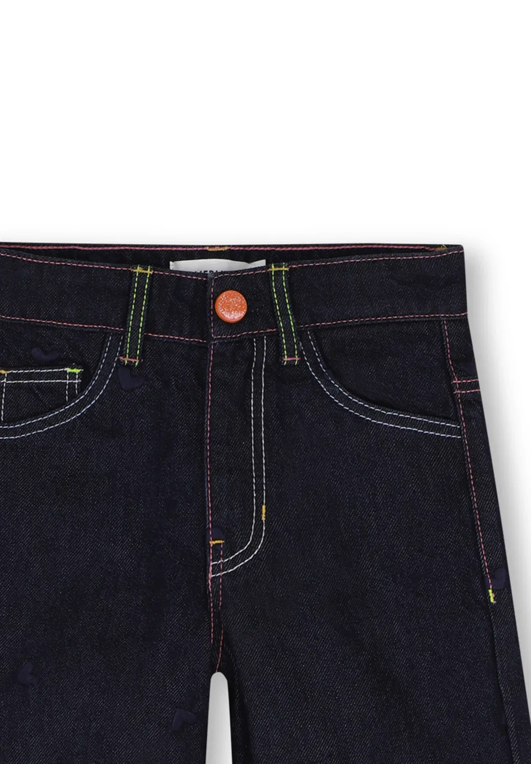Джинсовые брюки для девочки - джинсы свободного кроя Billieblush, Raw Denim — фото 4