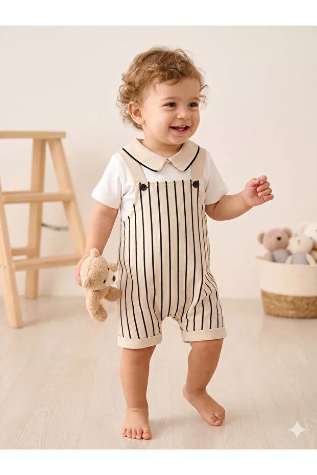 Детский комбинезон для мальчиков классический Genybaby, Beige