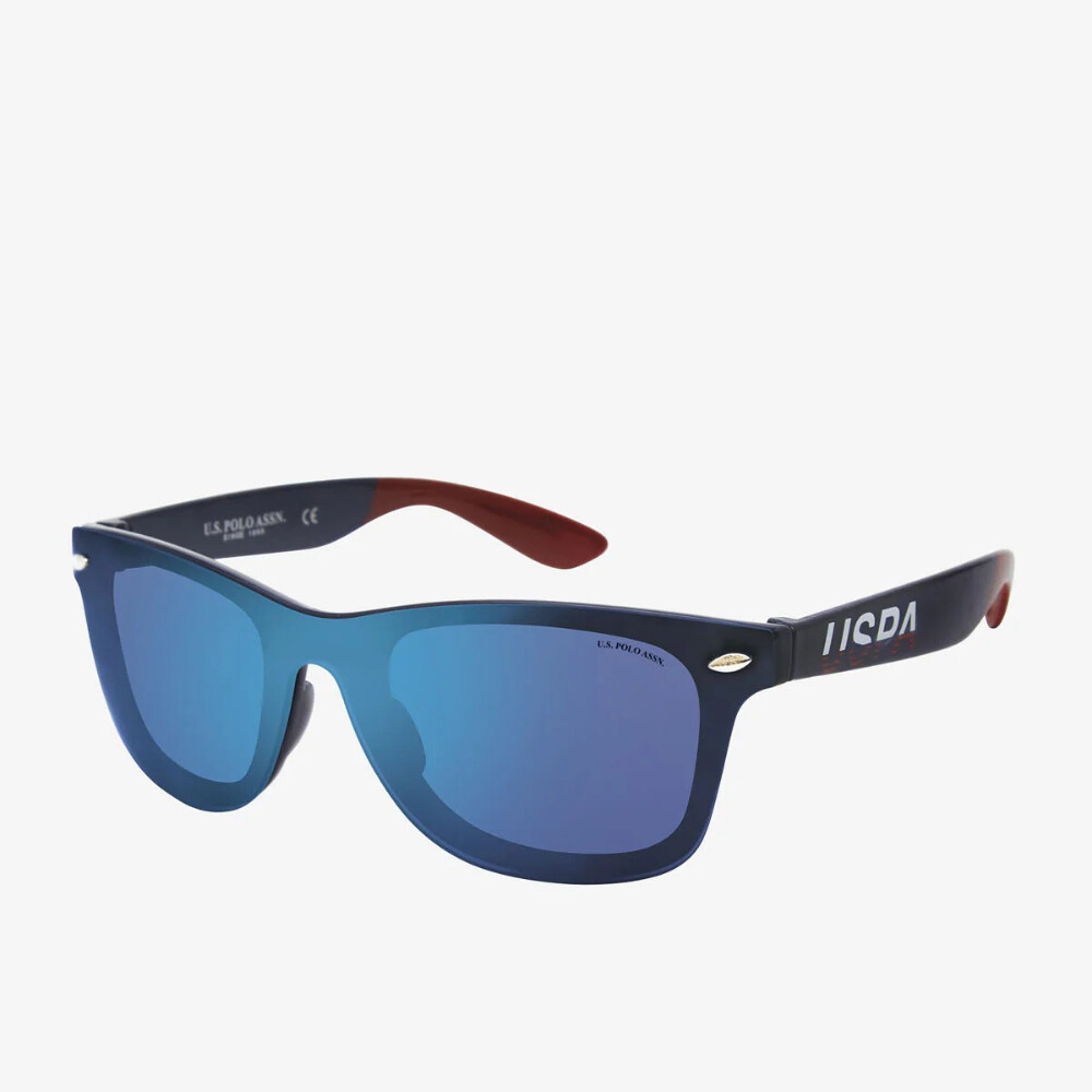 

Солнцезащитные очки U.S. Polo Assn. Uspa Branded Wayfarer, синий / красный