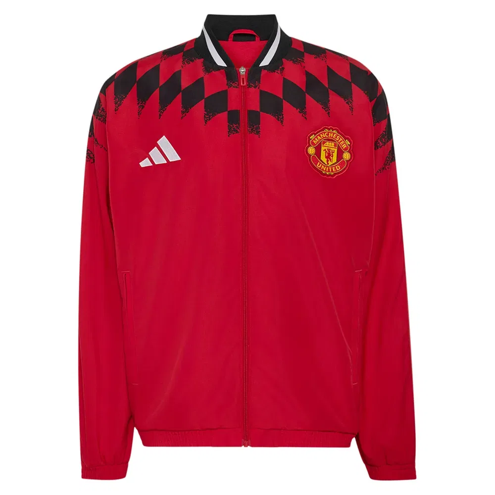 Мужской спортивный костюм с молнией Manchester United Stadium Adidas, Red — фото 3