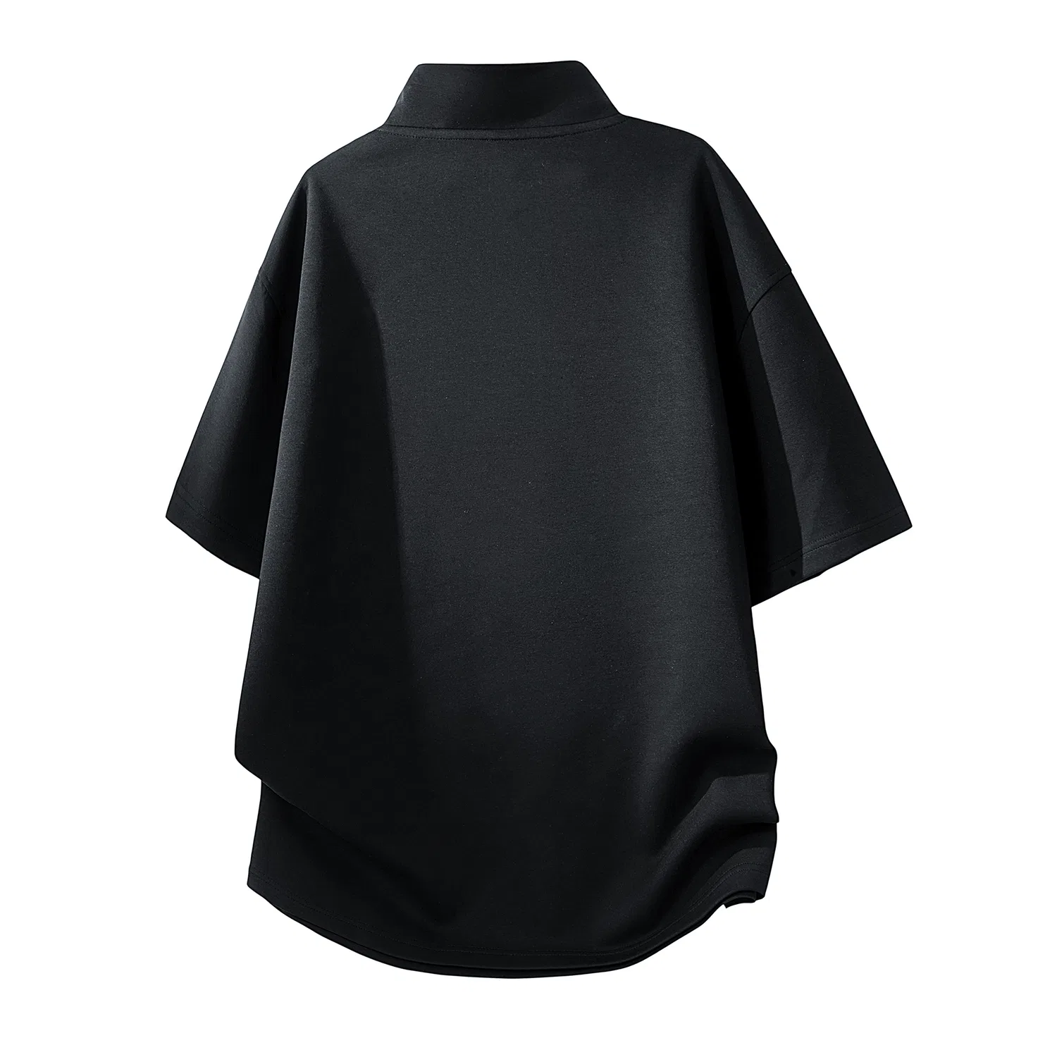 Детская футболка с воротником-стойкой Тонкая Black Paul Costelloe — фото 4