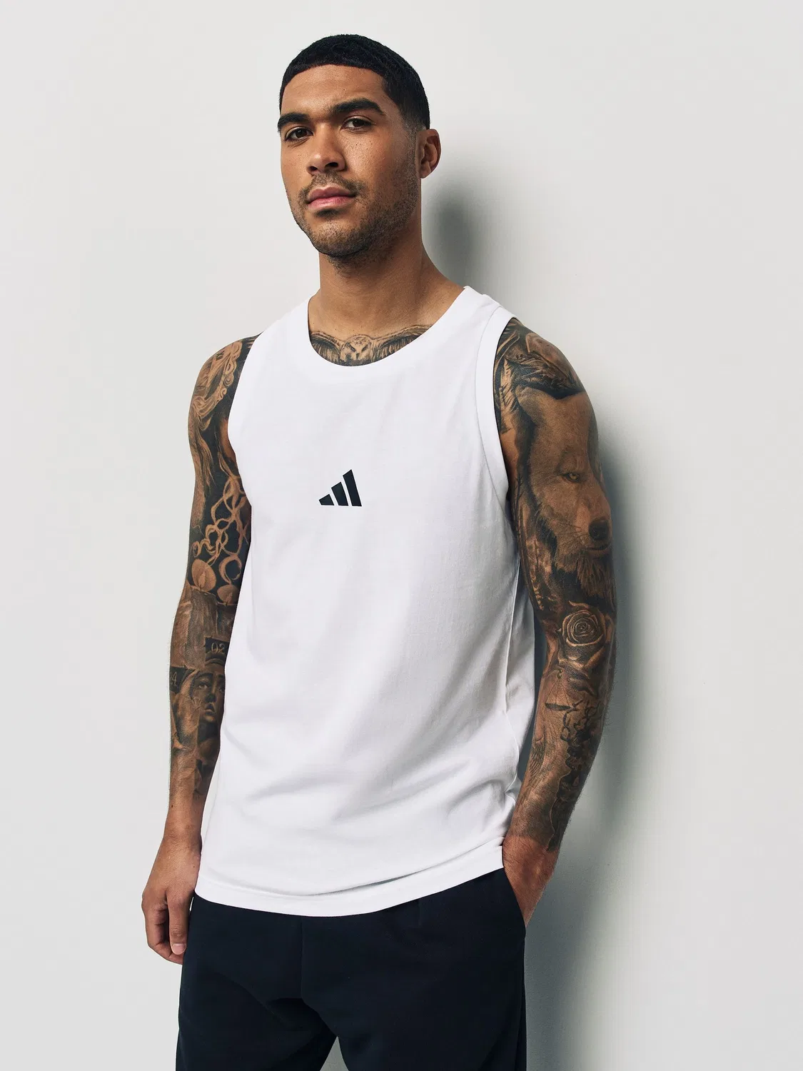 Майка Essential Single Jersey Tank Top adidas, белый