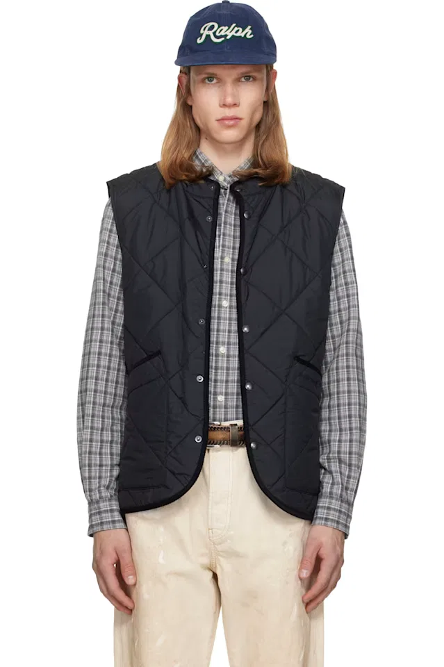 Черный стеганый жилет Херстон Polo Ralph Lauren
