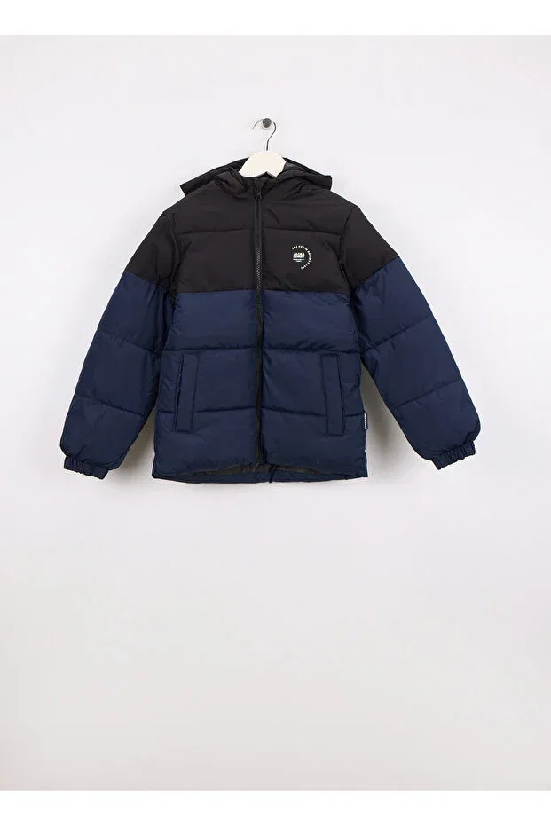 Детская пуховая куртка для мальчиков с принтом Jack & Jones, Navy Blue