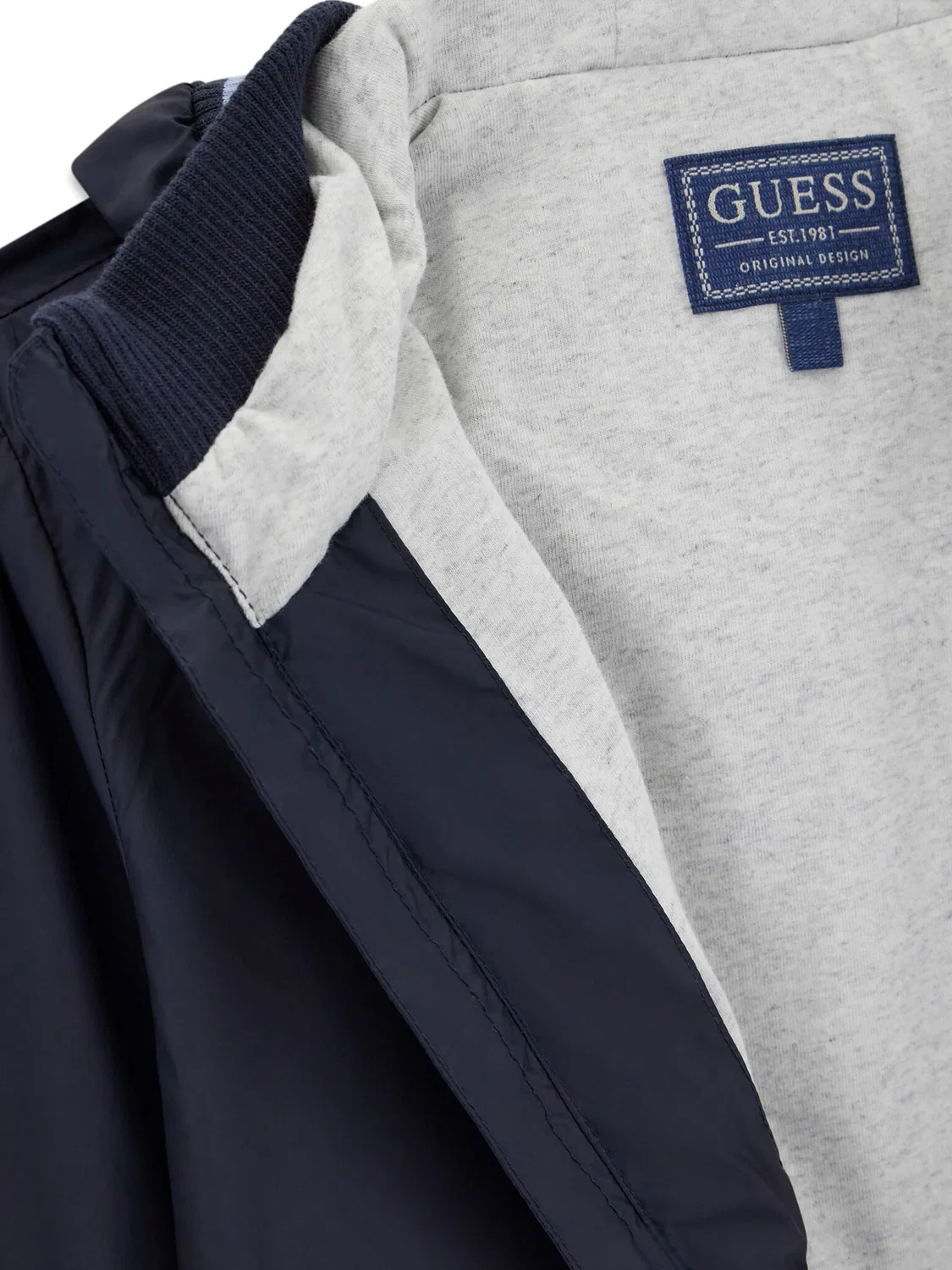 Бомбер стандартного кроя для мальчика Guess, темно-синий — фото 4