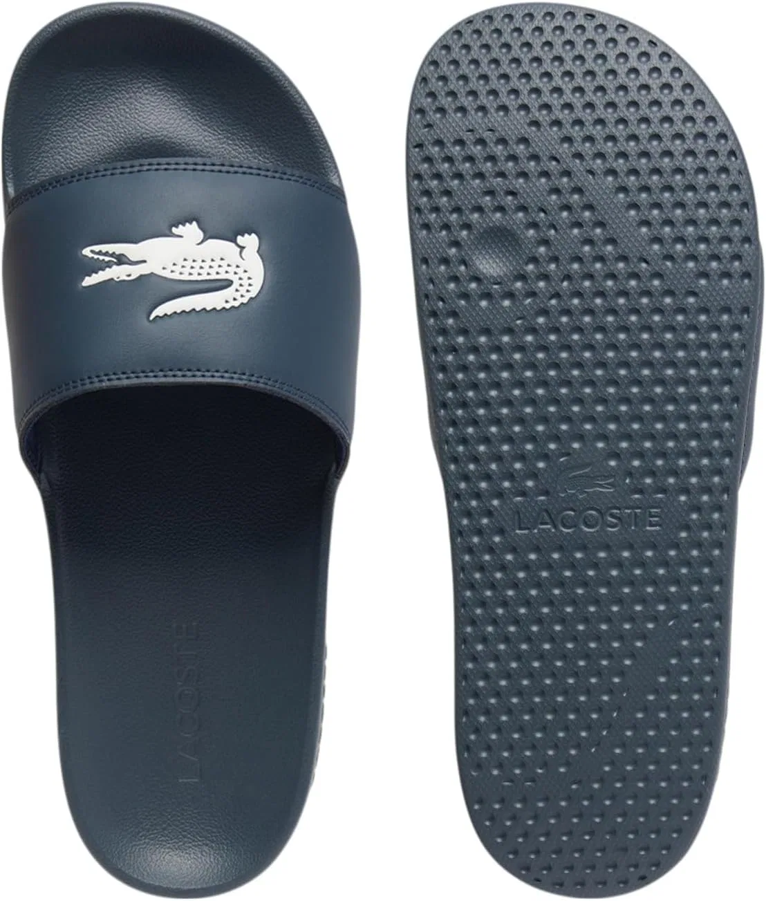 Сандалии Lacoste, Navy & White Croc — фото 4