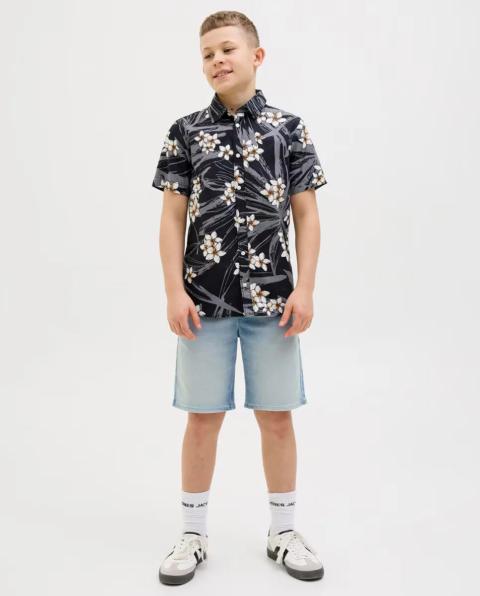 

Детские джинсовые бермуды с регулируемой талией Jack & Jones, индиго/синий