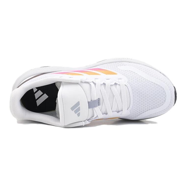 Детские кроссовки GS Low-top Белые/оранжевые Adidas, белый/оранжевый — фото 4