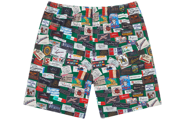 SS21 Повседневные шорты унисекс Supreme, белый — фото 3