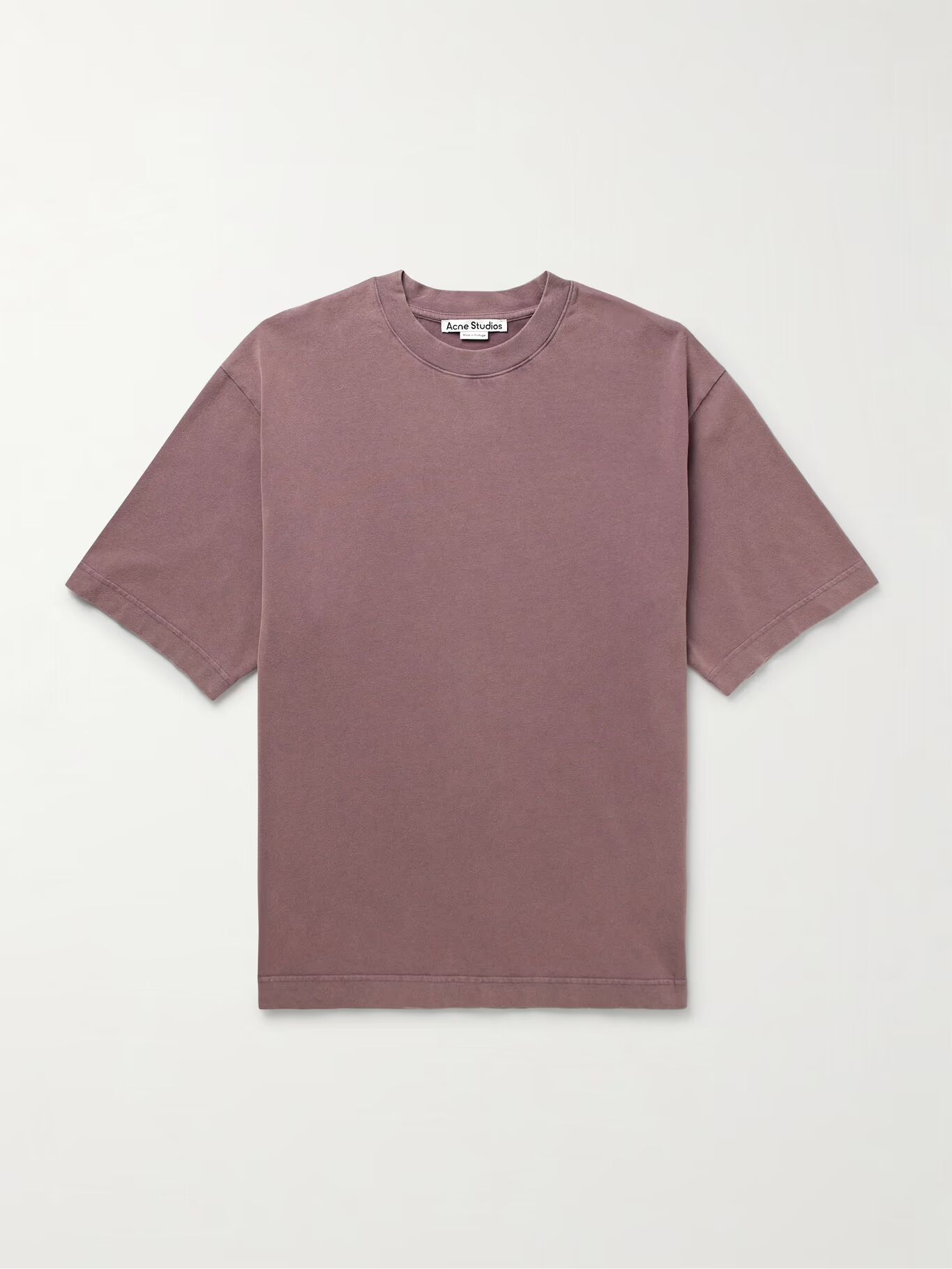 

Футболка из хлопкового джерси с аппликацией логотипа Exford ACNE STUDIOS, розовый