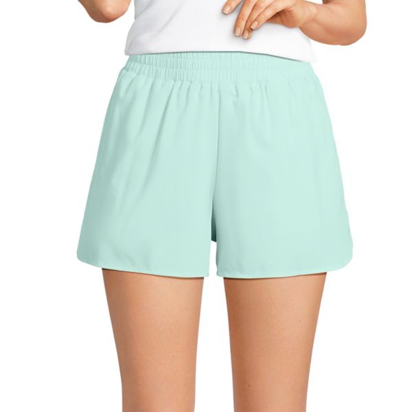 

Женские спортивные тканые шорты длиной 4 дюйма Lands' End, цвет julep