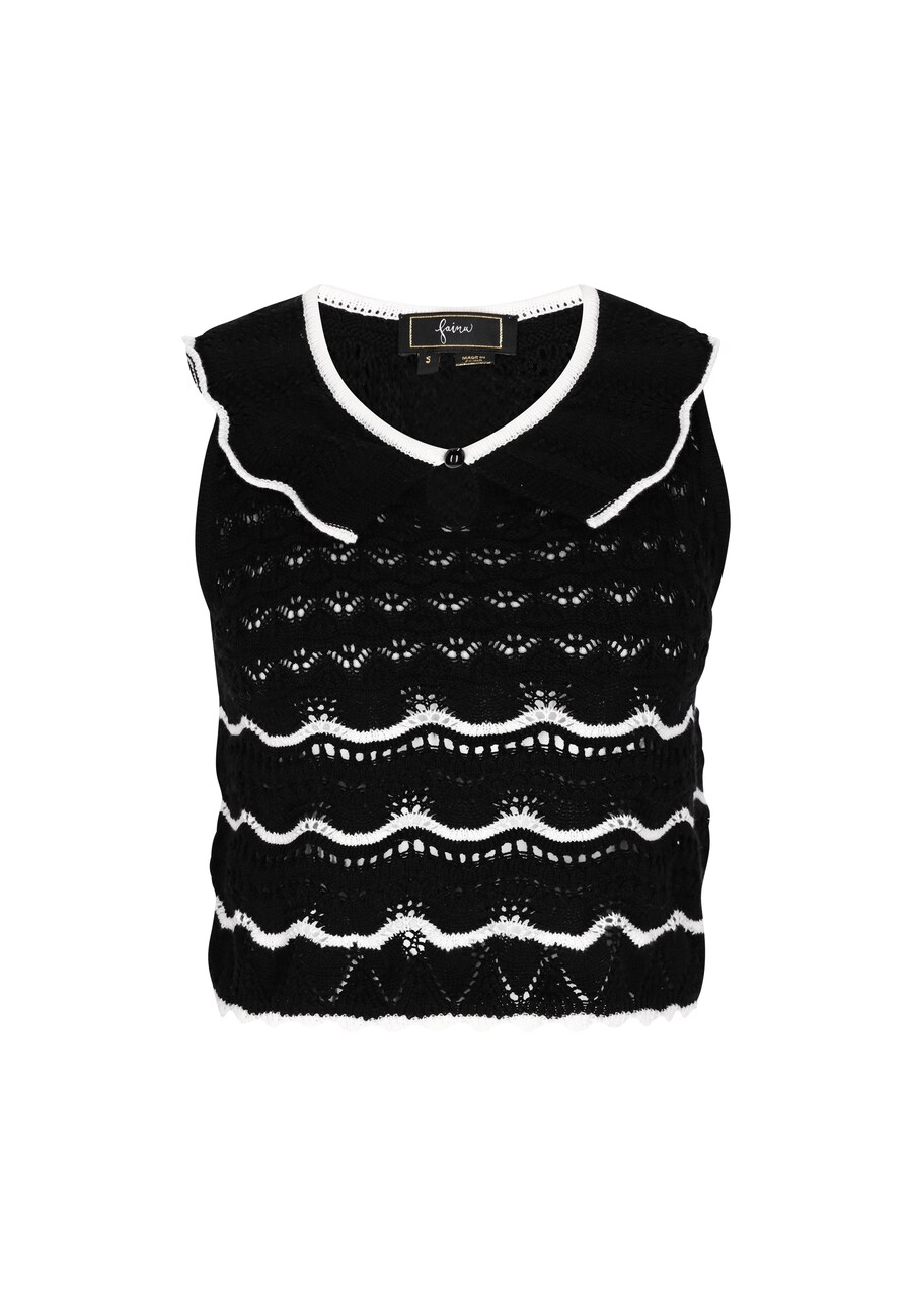 

Вязаный топ faina Fashion Look, черный