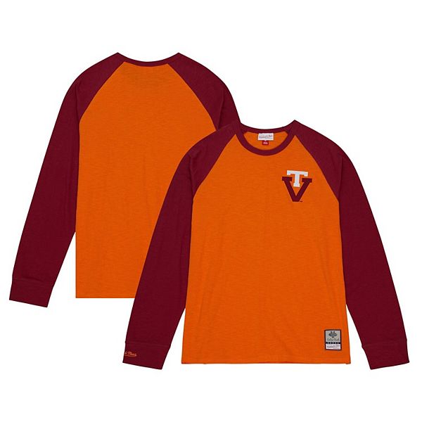 

Мужская оранжевая футболка Virginia Tech Hokies Legendary Slub Raglan с длинным рукавом Mitchell & Ness