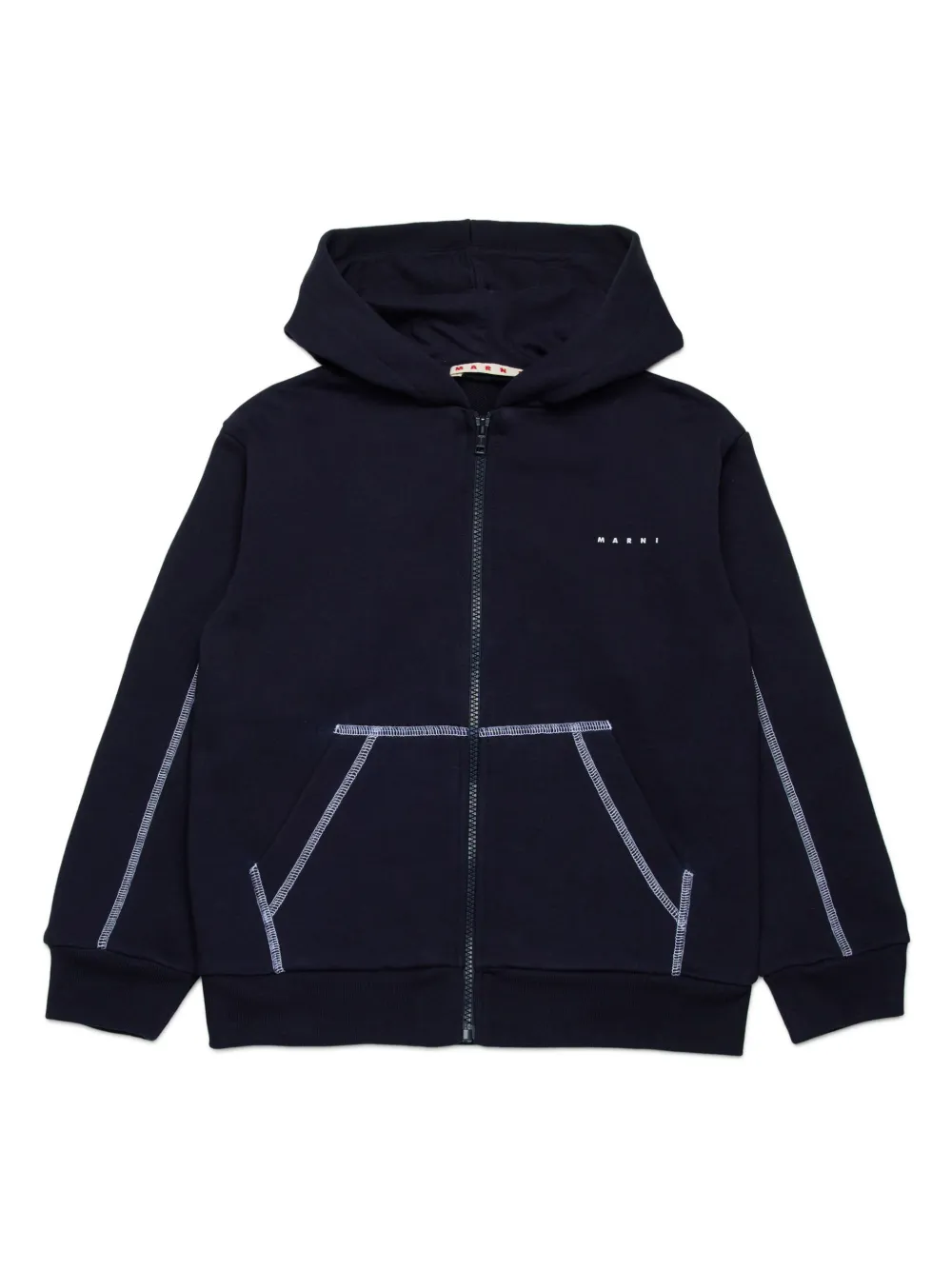 

Худи с логотипом Marni Kids, синий