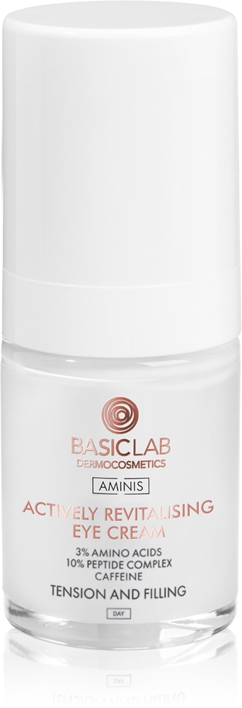 

Освежающий крем для глаз Dermocosmetics Amine с укрепляющим эффектом Basiclab, 18 мл