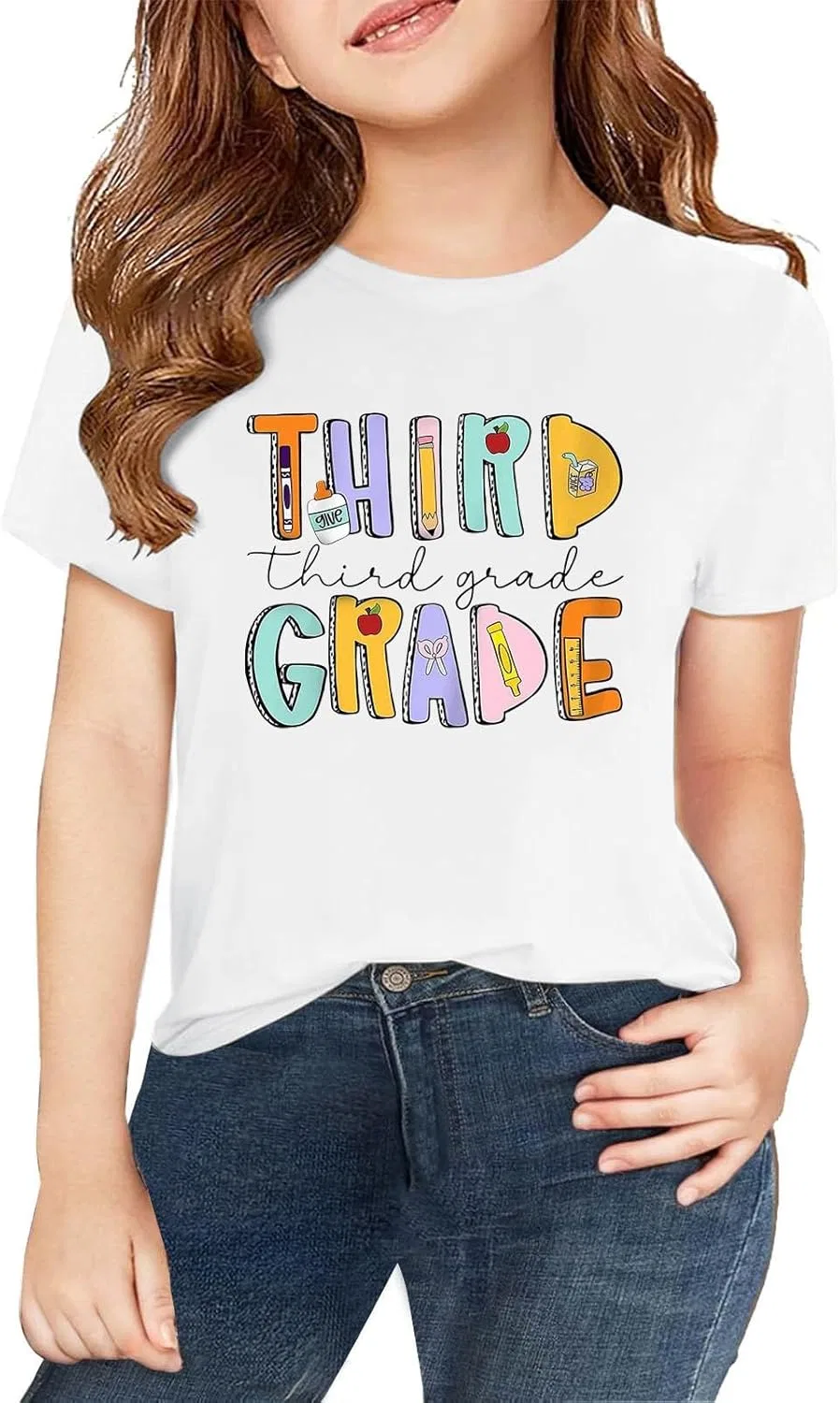 Футболка детская First Day of Third Grade, белый
