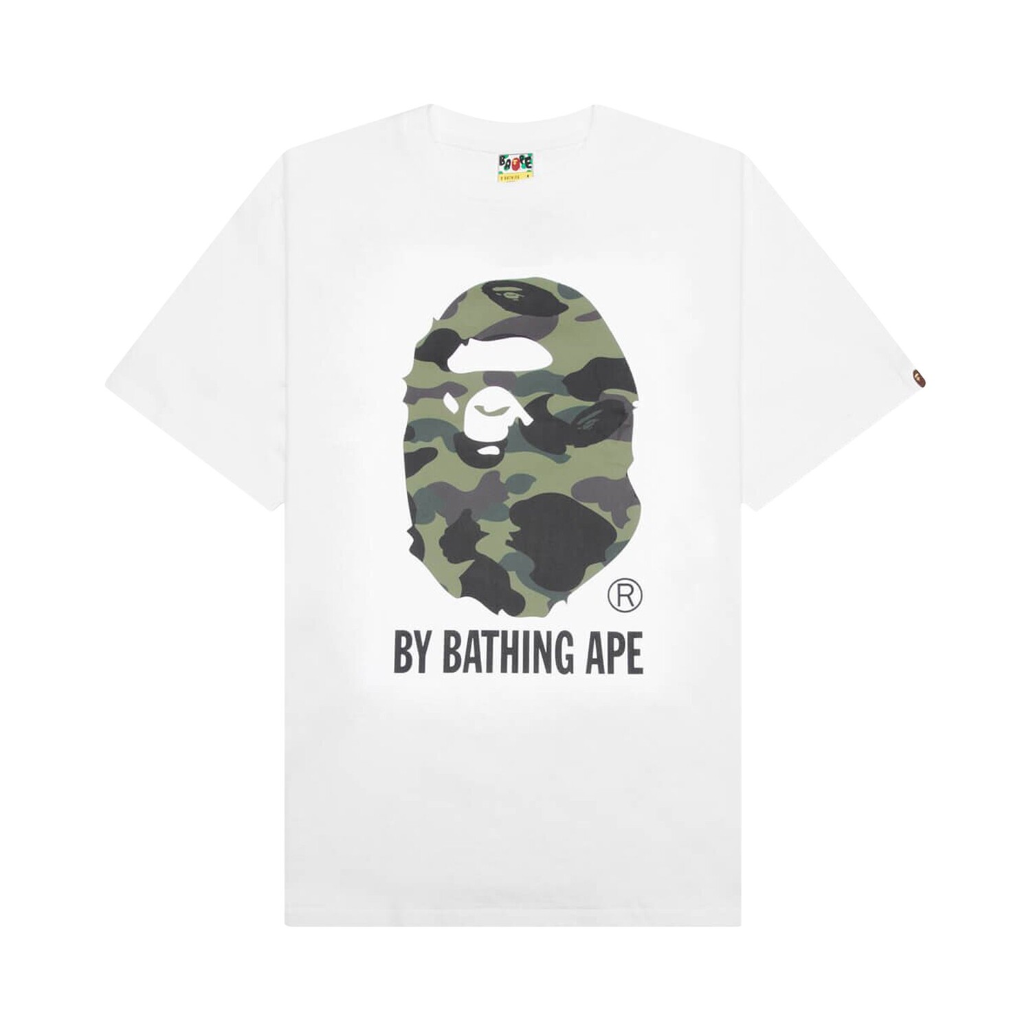 

Футболка BAPE 1st Camo By Bathing Ape, цвет Белый/Зеленый
