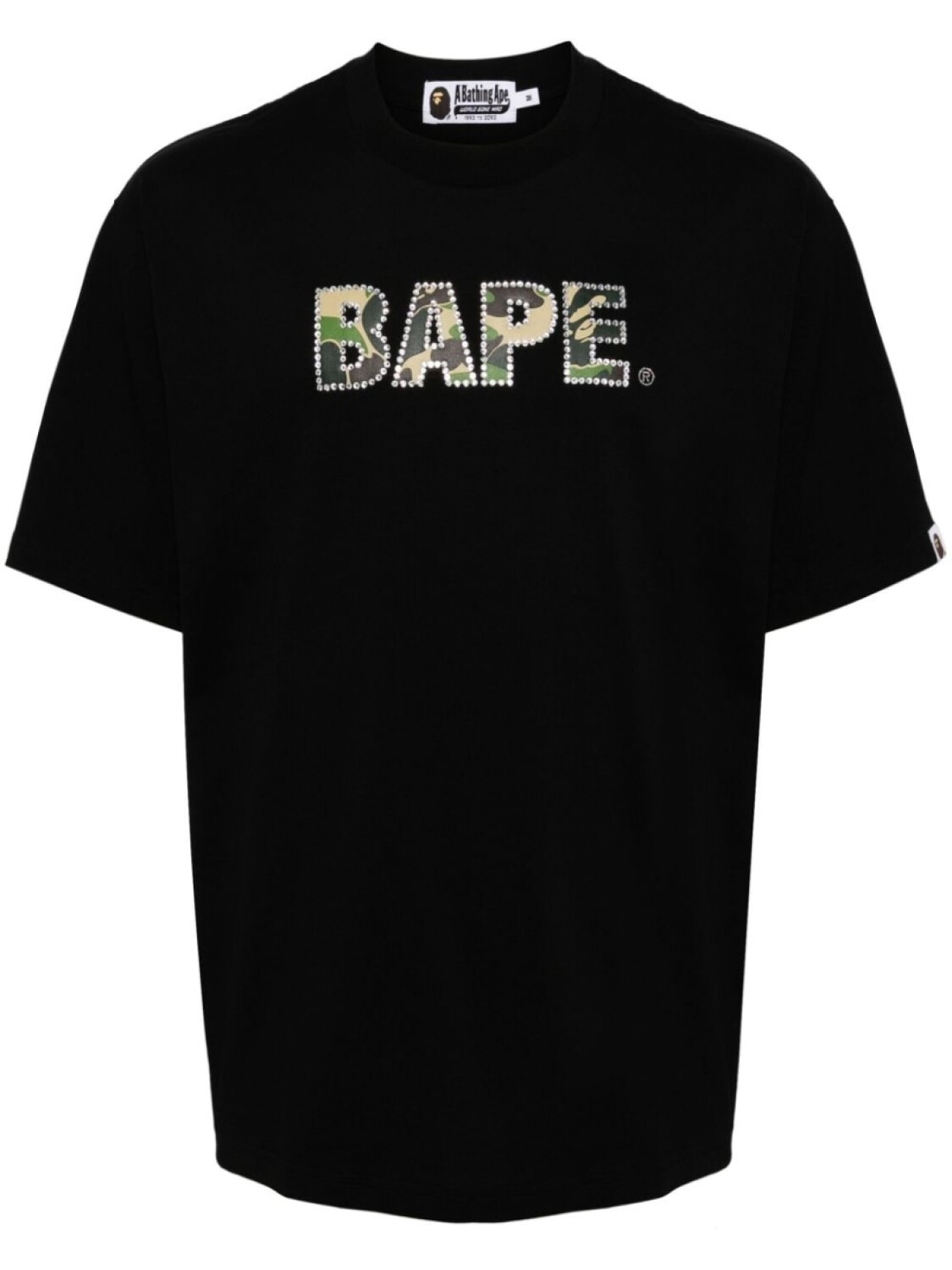 

A BATHING APE футболка с логотипом, черный
