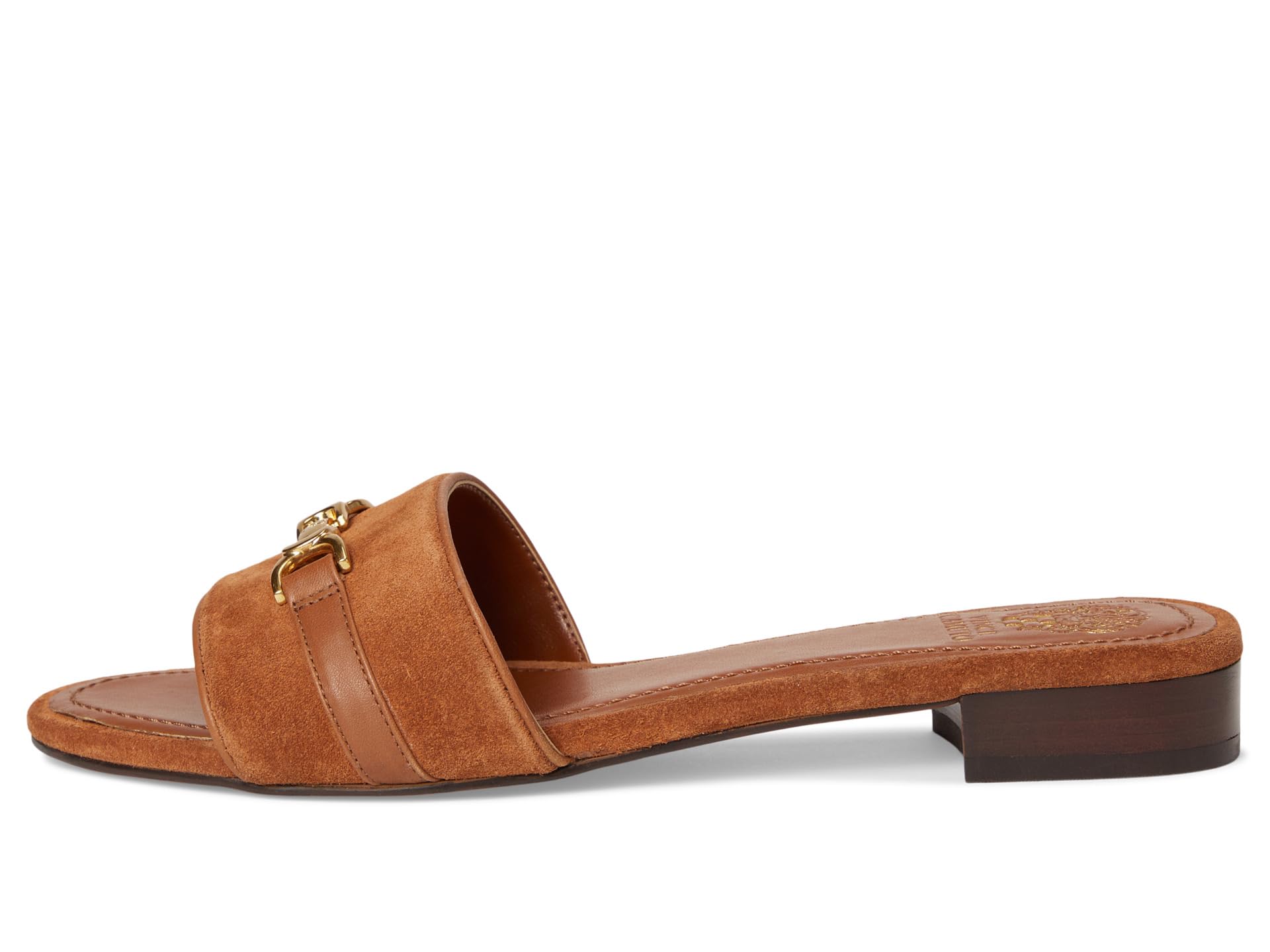 Туфли Vince Camuto Maxine Banded Buckle Slide Sandals, Caramello — фото 4