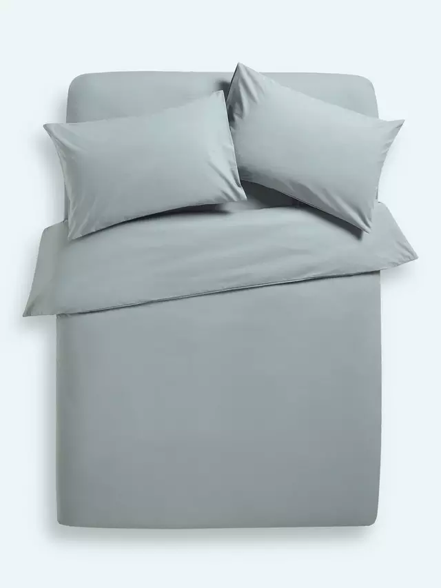 

Постельное белье John Lewis Crisp & Fresh 200 Thread Count Egyptian Cotton, цвет storm/blue