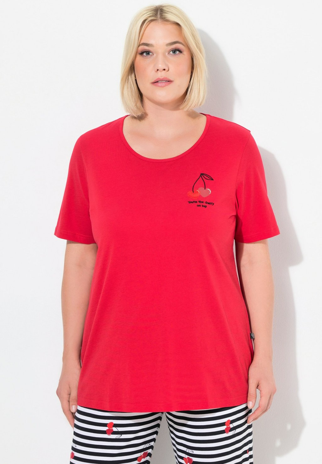

Пижамная рубашка MIX-AND-MATCH SHORT SLEEVE Ulla Popken, красный