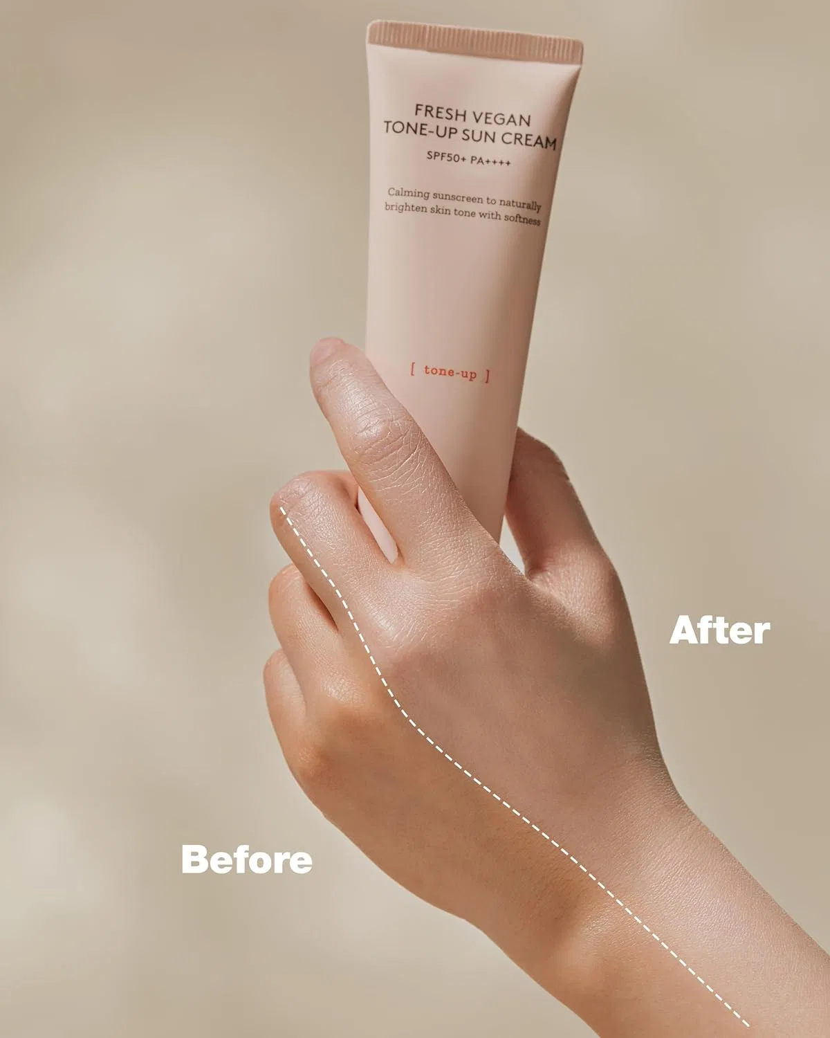 Солнцезащитный крем Fresh Vegan Tone Up Sun Cream HYGGEE 50 мл — фото 4