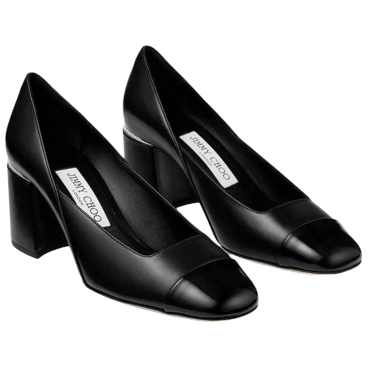 Jimmy Choo Дженсон Чанки Хилл Высокие каблуки 6,5 см Женские Черные — фото 4