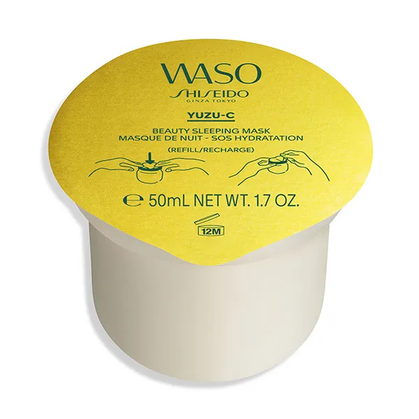 

Перезарядите увлажняющую ночную маску Waso Yuzu-C Beauty Sleeping Mask Refill Shiseido, 50 ml