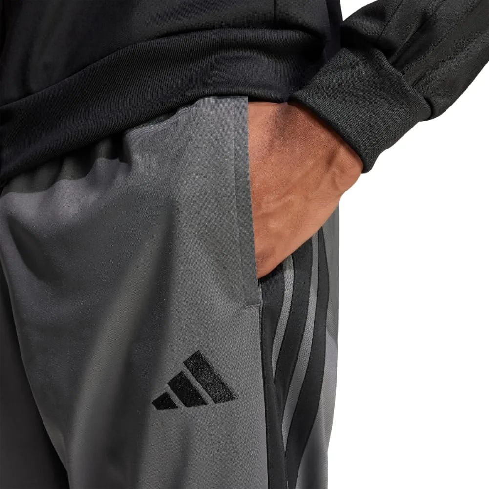 Мужские брюки Adidas 3-Stripes Tricot Regular Tapered Pants Casual - розовые — фото 4