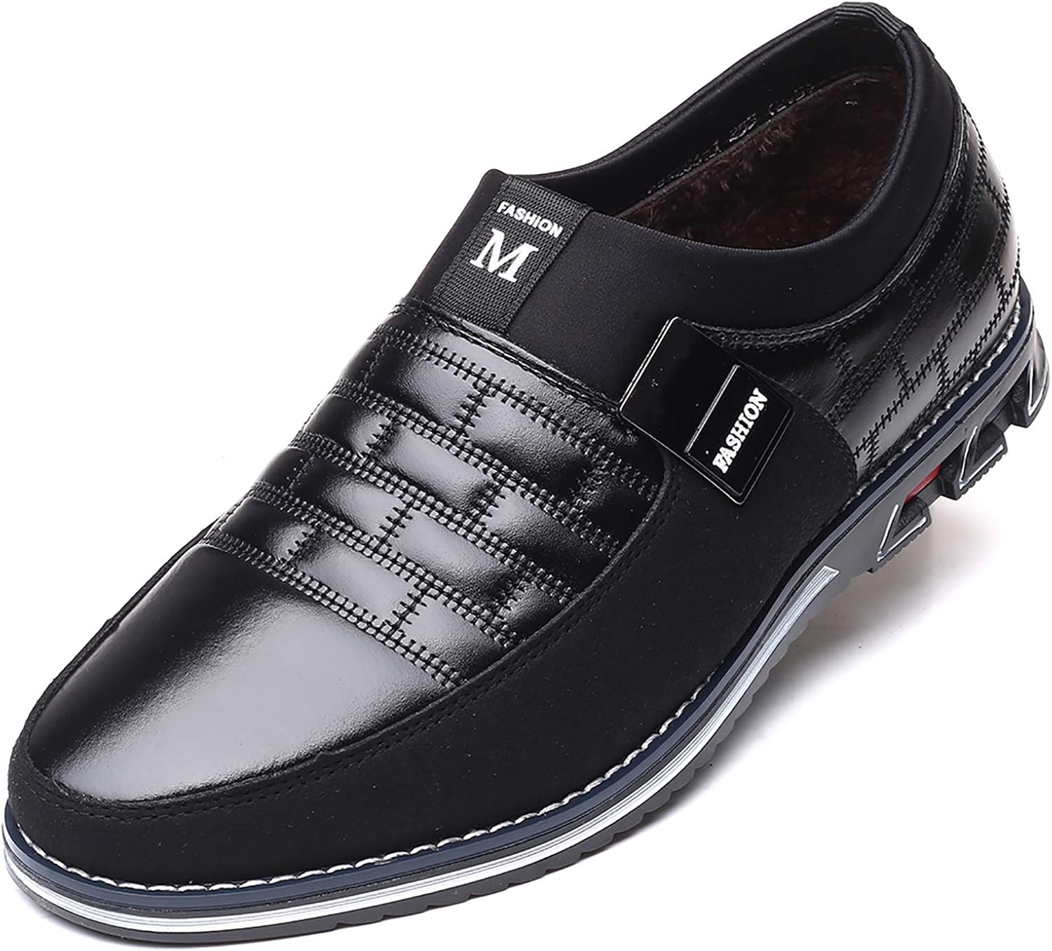 

Мужские повседневные кроссовки COSIDRAM, лоферы с комфортной подошвой для ходьбы, для бизнеса, работы и офиса, черный