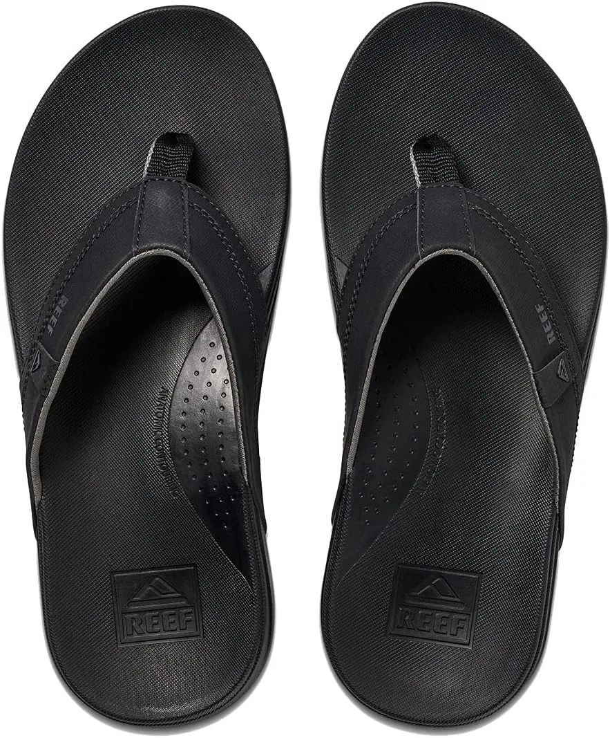 Сандалии с разделителем пальцев Reef Toe, пружинный каркас, Black Grey