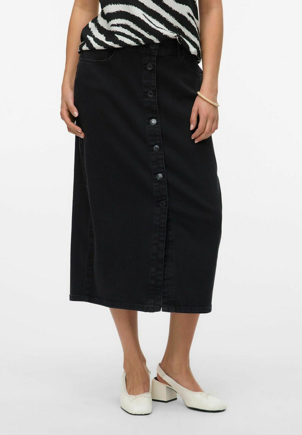 

Джинсовая юбка Vero Moda, цвет Black Denim