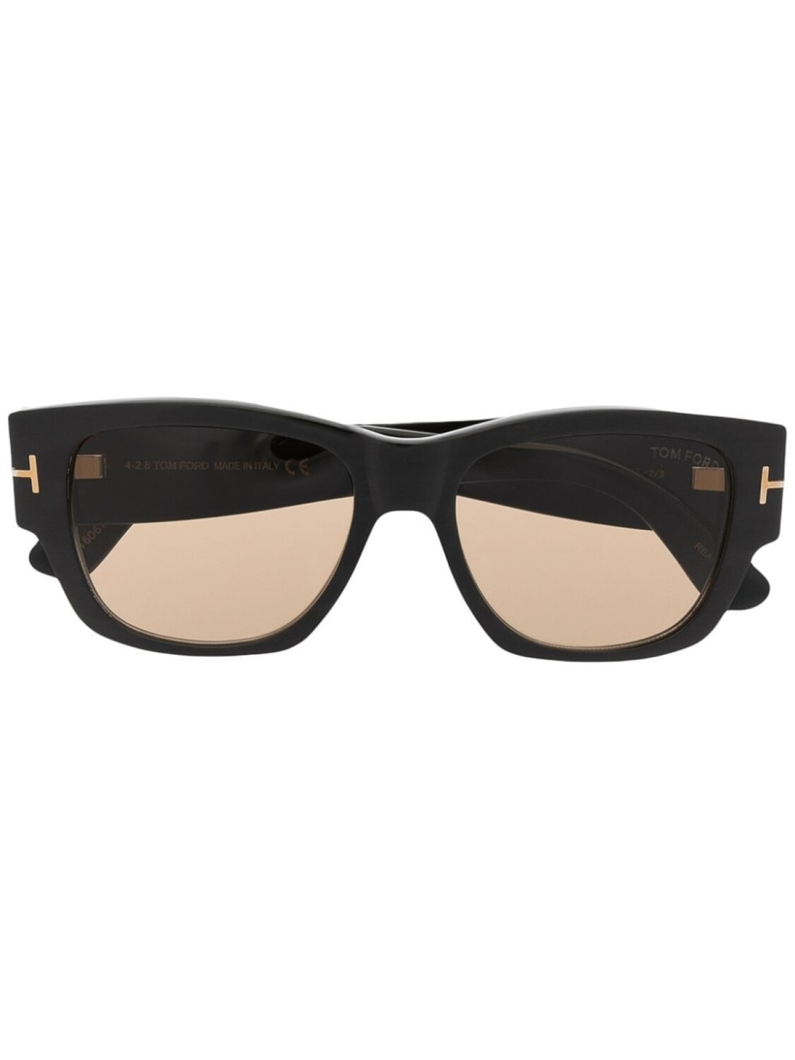 

TOM FORD Eyewear солнцезащитные очки в квадратной оправе, коричневый