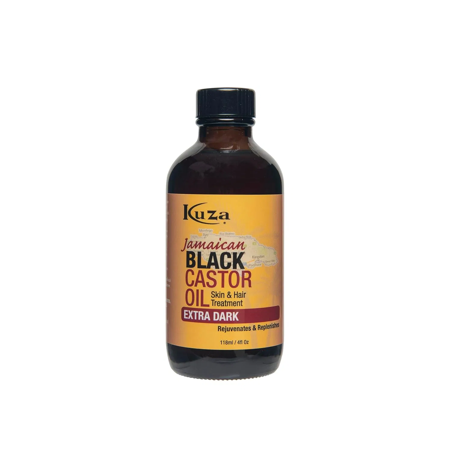 Очень темное ямайское касторовое масло «Naturals Extra Dark Jamaican Castor Oil» от Kuza Kuza