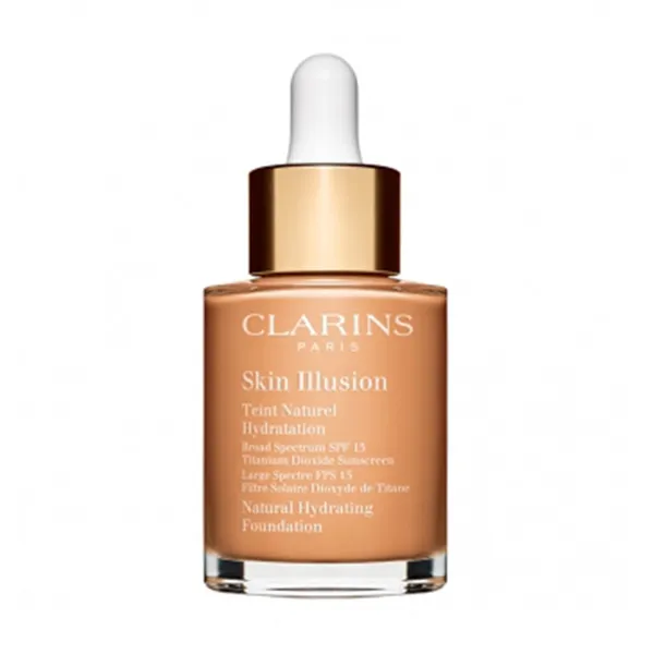 

Жидкая основа под макияж с естественным финишем Skin Illusion Teint Naturel Hydratation Clarins, цвет auburn