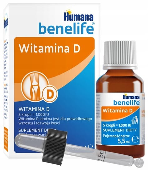 

Humana, Benelife Витамин D3, Иммунитет, 5,5 мл