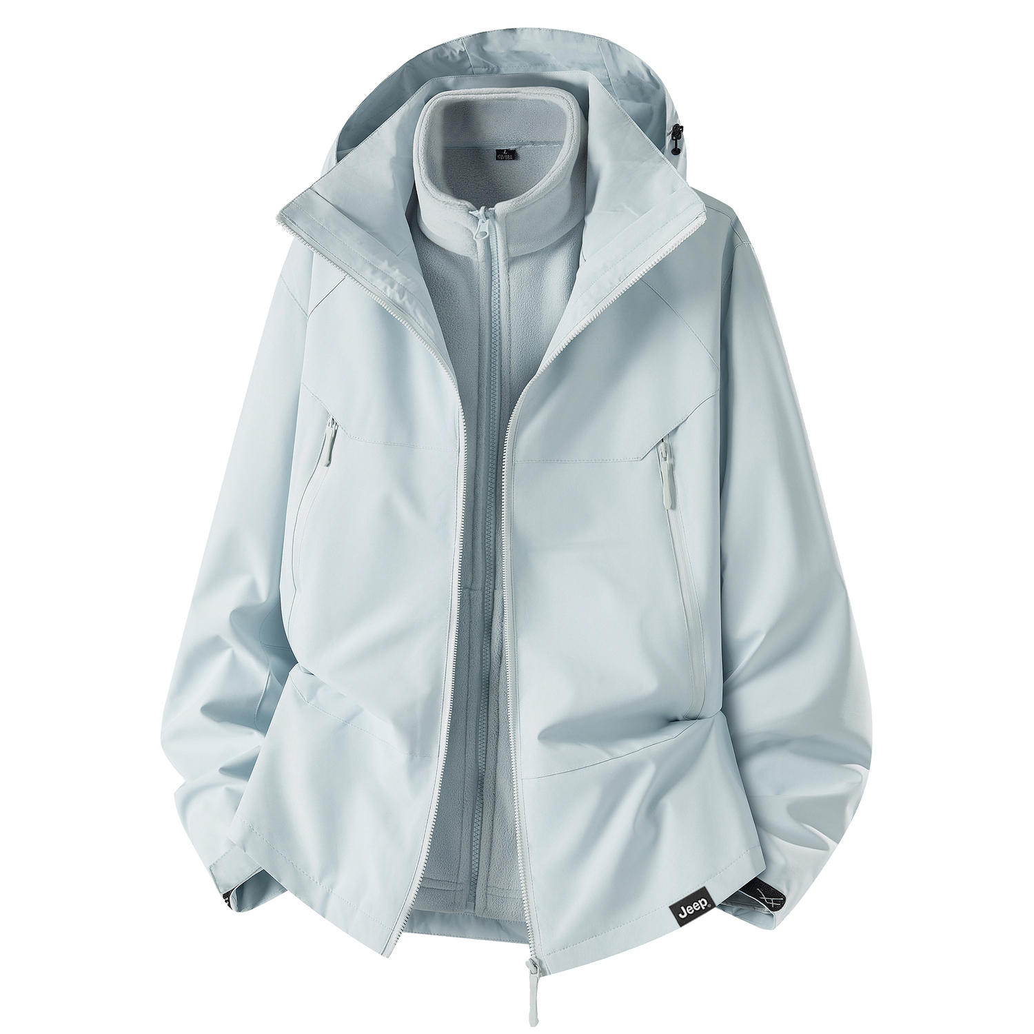 

Куртка Unisex Hooded Moderate Others Jeep, glacier серый (fleece liner+shell)