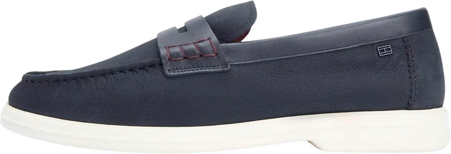 Мужские низкие лоферы Tommy Hilfiger Hilfiger Mix Nubuck Fm0fm05785, Blue Desert Sky